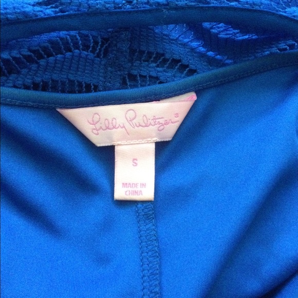 Lilly Pulitzer Cobalt Blue Lace Dress S - Picture 3 of 3